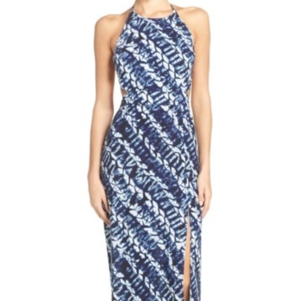 HOLD - Dolce Vita Halter Tie Dye Maxi Dress